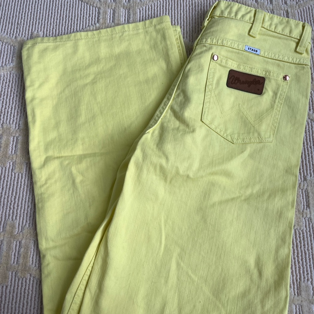 Wrangler Women's Flare Jeans in Yellow